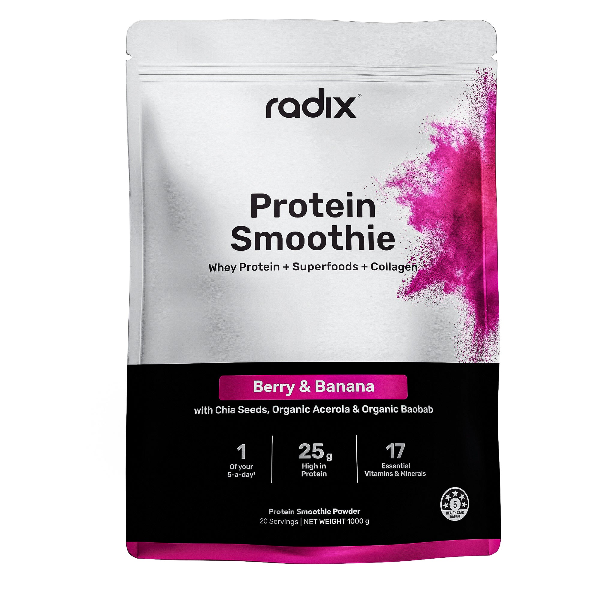 Whey Protein Smoothie - Berry & Banana / Bulk Bag