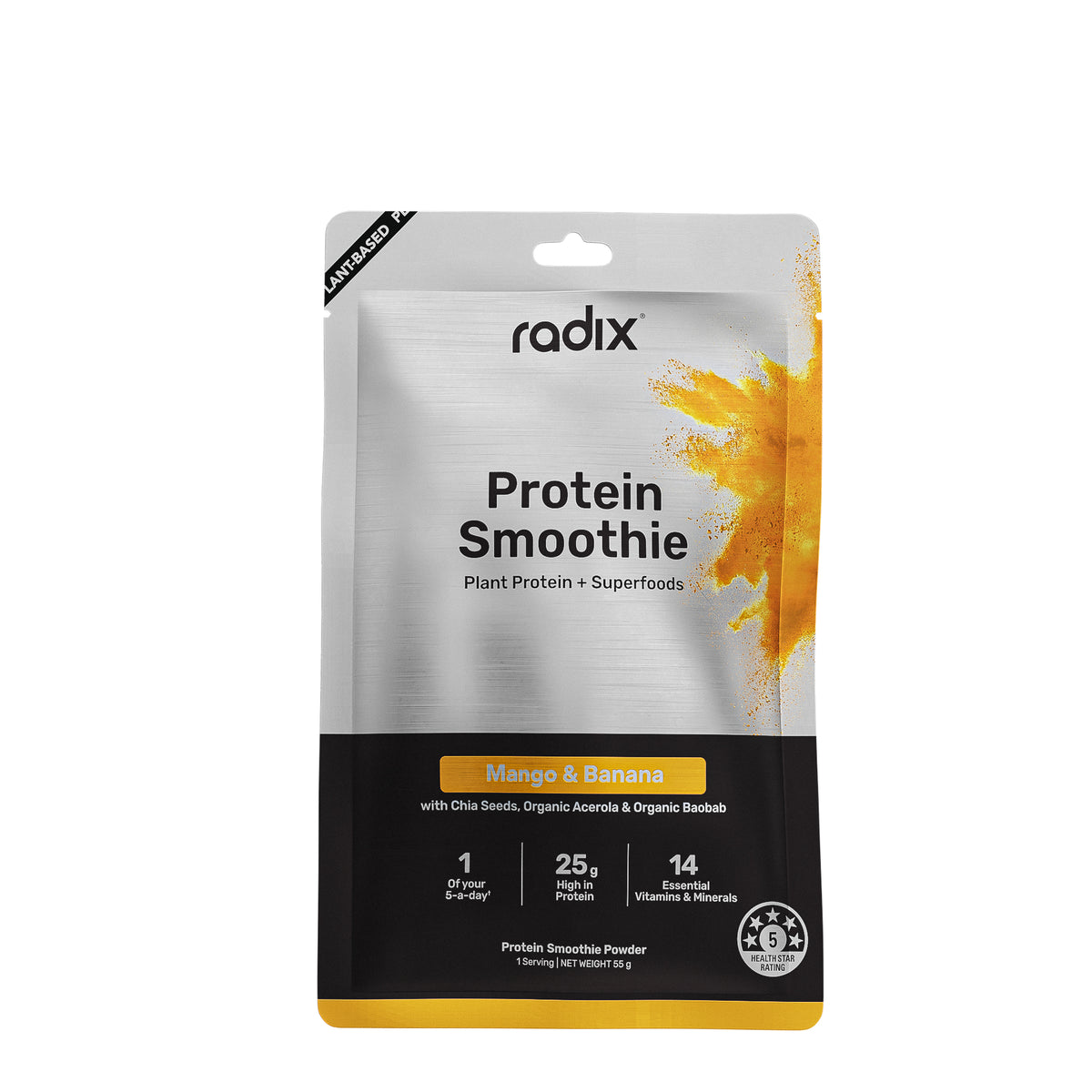 Plant Protein Smoothie - Mango &amp; Banana / Single Serves