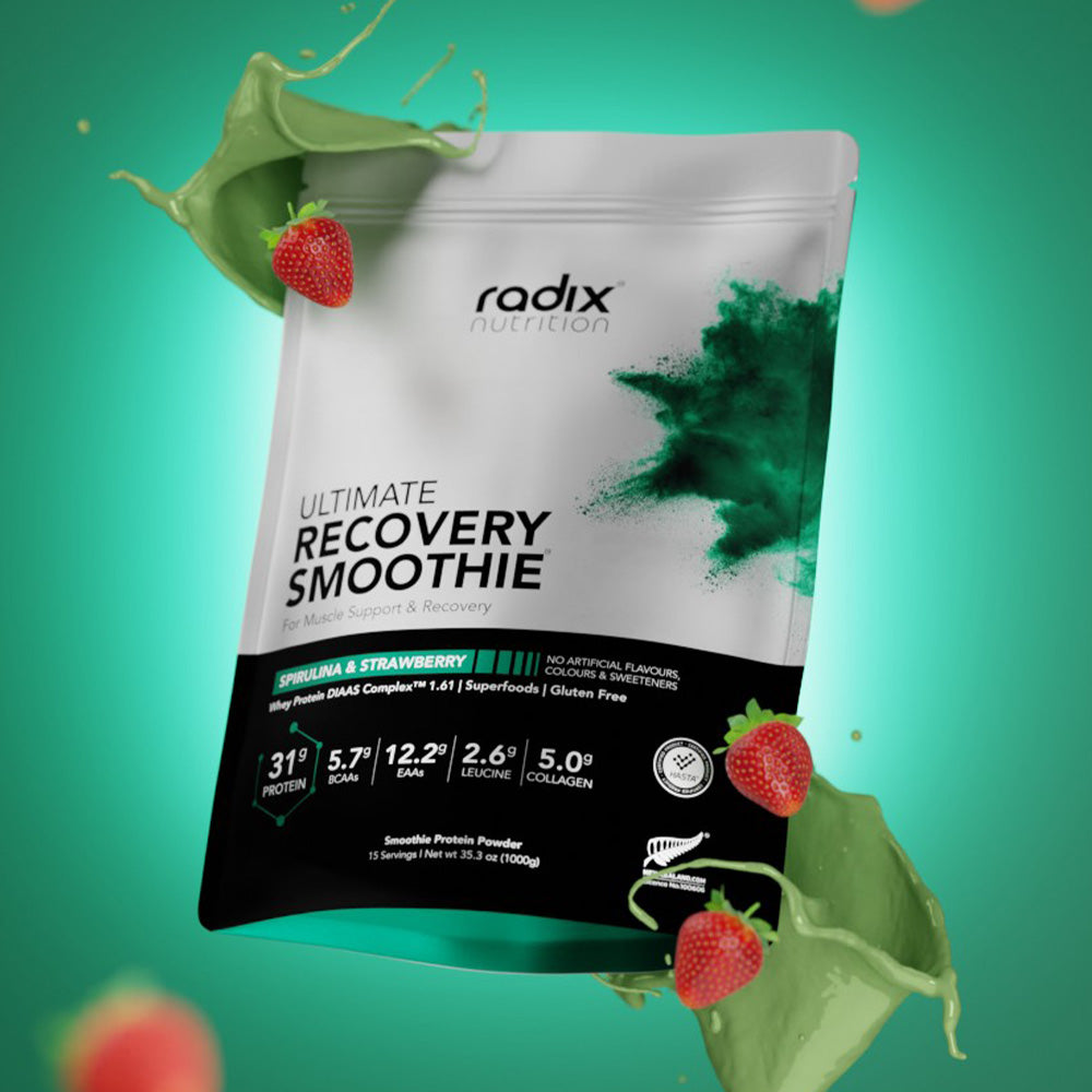Ultimate Recovery Smoothie - Spirulina &amp; Strawberry / 1kg Bulk Bag